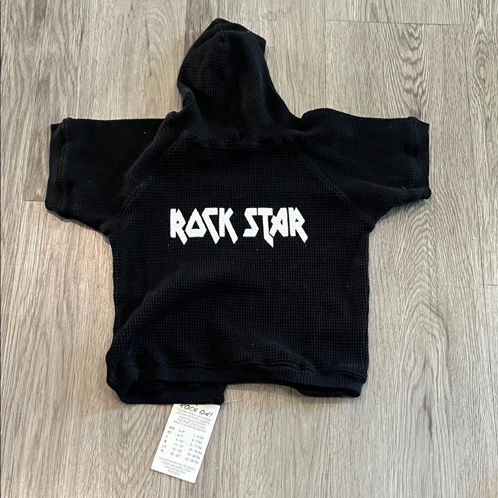 Rock Star dog  Black Hoodie